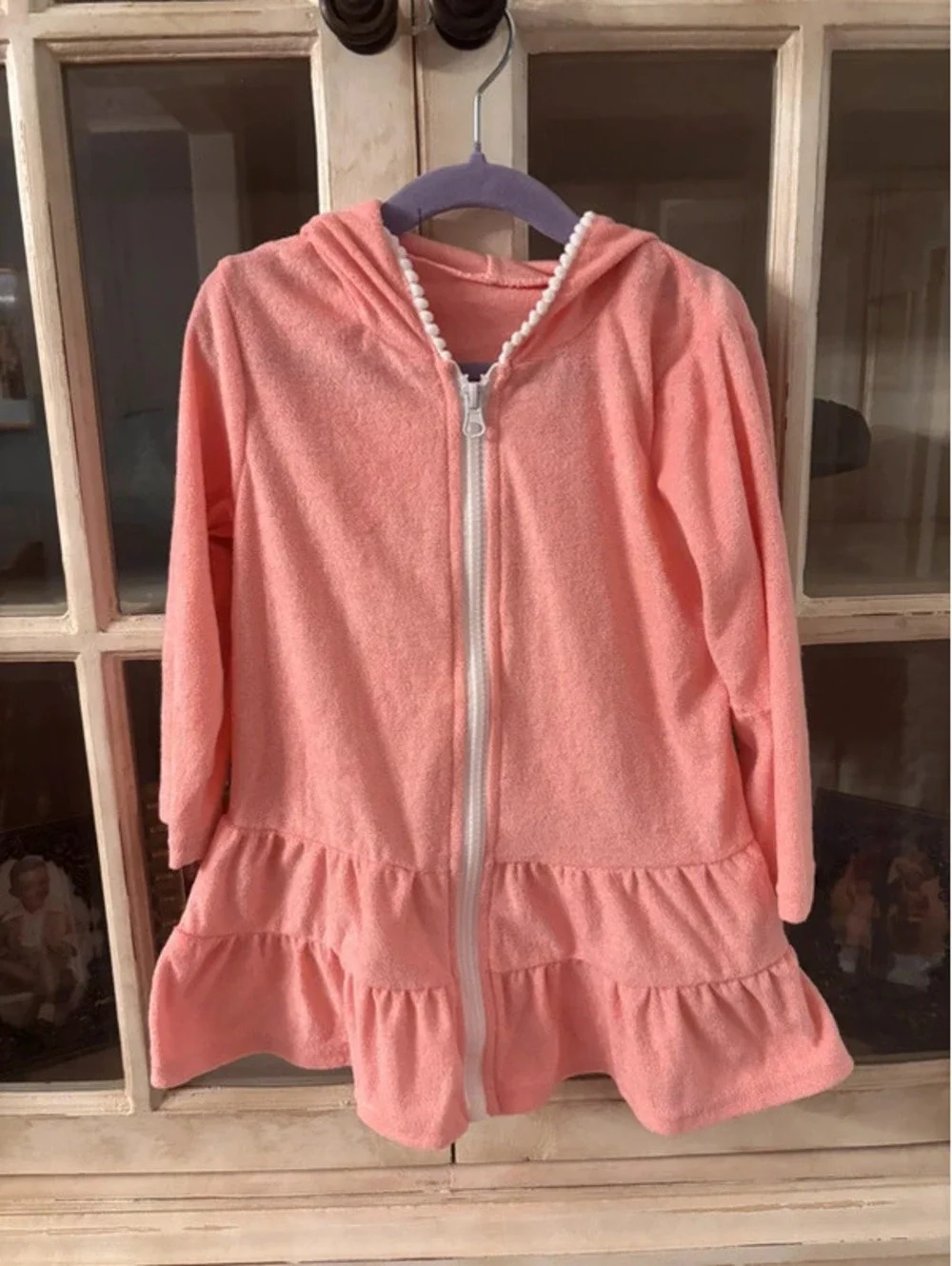 Long Sleeve Toddler Hooded Coverup for Dance or Swim